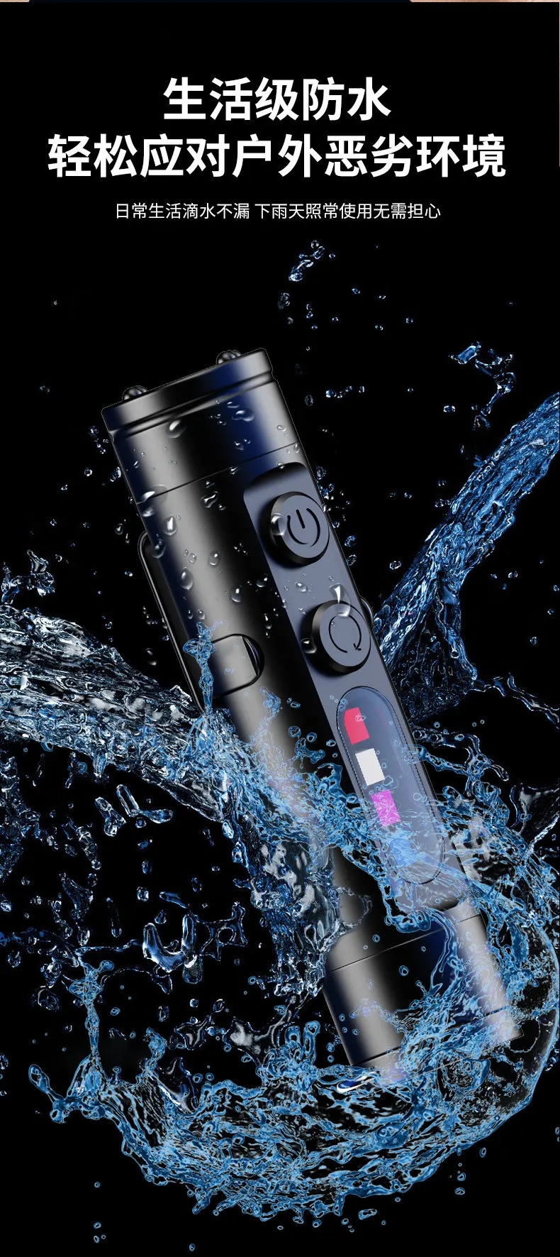 1-5PCS Taclite Mini Flashlight Rechargeable Magnetic LED Tactical Flashlight Emergency Torch with Hat Clip Super Brighten Campin