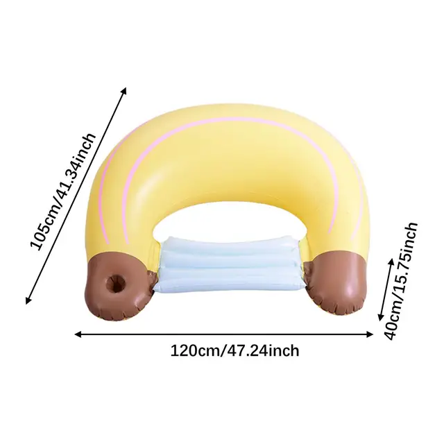 Inflatable Hammock Water Toy PVC Float Bed for Vacation Beach Practice 6