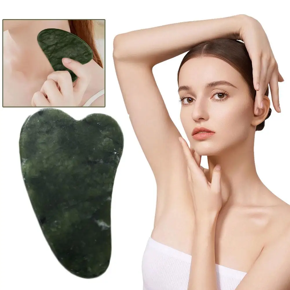 Natural Jade Stone Gua sha board Skin Massager Face Body Massage Tools Acupuncture Stick Beauty Health SPA Relax Tighten