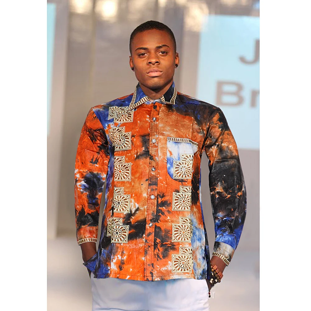 H D abbigliamento uomo africano tradizionale Ankara Dashiki