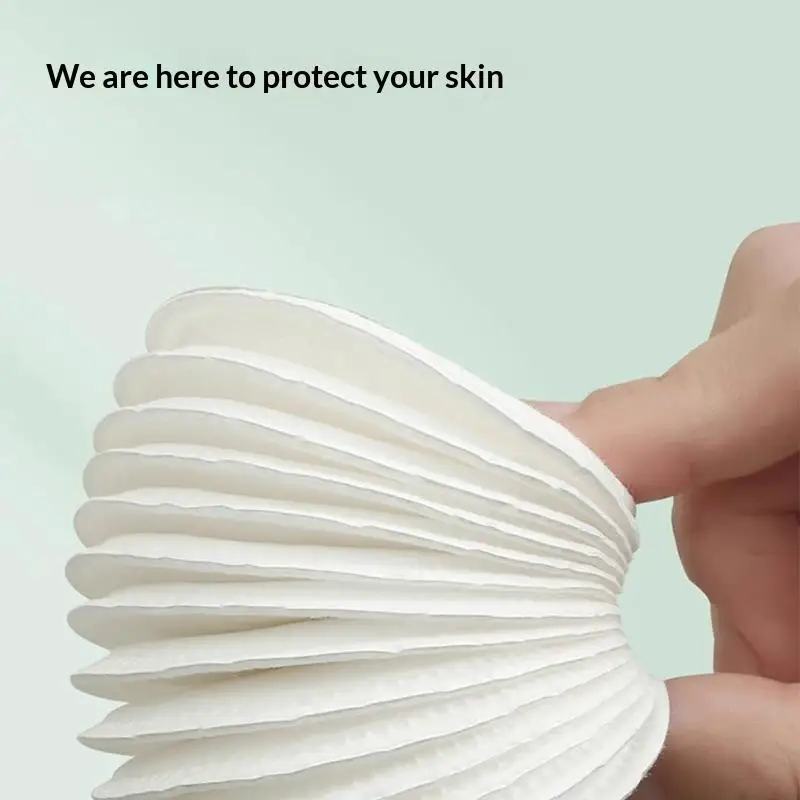 100/300개 일회용 면 패드, 클린 코튼, 얼굴 및 네일 폴리쉬 리무버, 라운드 소프트 페이스 클렌징, 메이크업 제거용 면 패드