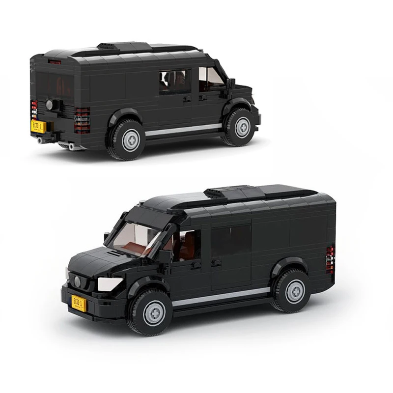 

MOC Creative City RV Business Vehicle Trailer Station Wagon Car Model Building Blocks DIY Assemble Bricks Toys for Children gift