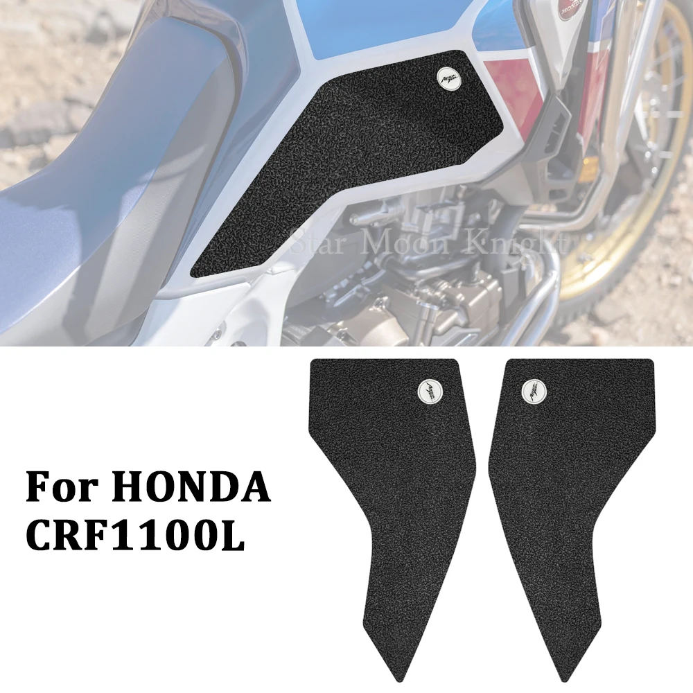 Motorcycle Anti slip Tank Pad protect Sticker Side Tank Pads FOR HONDA CRF1100L Africa Twin ADVENTURE SPORT 2020 CRF 1100 L 3m anti slip motorcycle fuel tank pad frosted protect cover kit accessories for aprilia rsv4 2010 202121 tuono 1100 2015 20