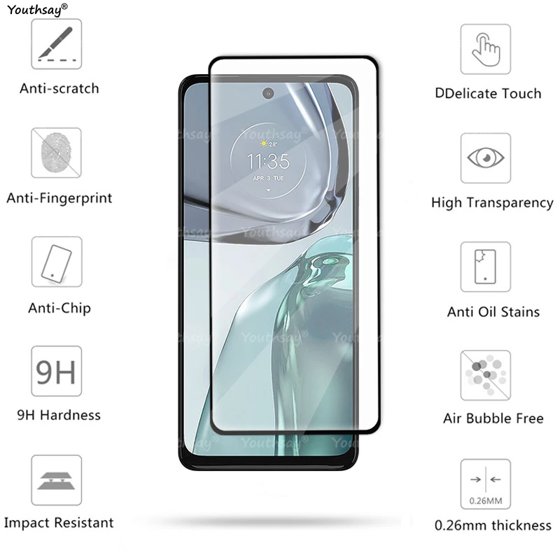 Premium Tempered Glass Screen & Camera Lens Protector Film