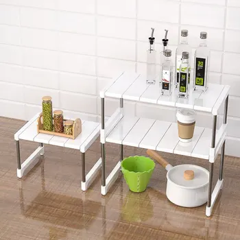 쌓을 수 있는 옷장 레이어 파티션 랙, 옷장 분류 선반, 텔레스코픽 싱크 거치대 옷장 의류 정리함