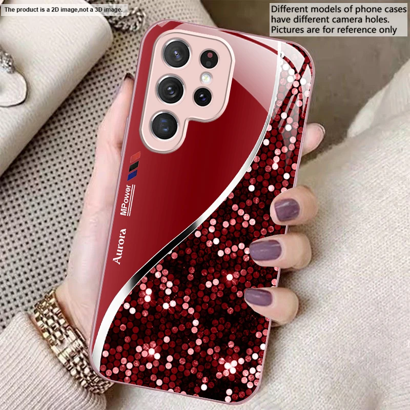 Sleek Silver Metal Curve Glass Phone Case
