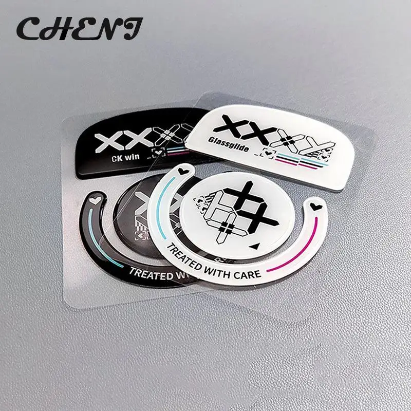 

Glass Mouse Skates Glide Feet Pads Mouse Feet Sticker for G Pro X Superlight Rounded Curved Edges