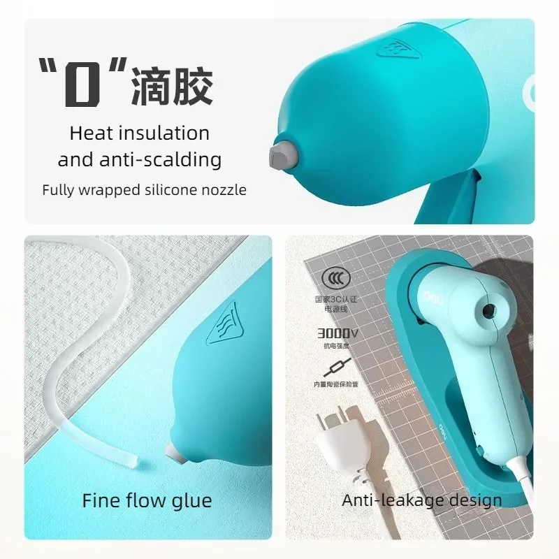 Hot Melt Glue Gun With 7MM Transparent Glue Stick Mini Home Electric
