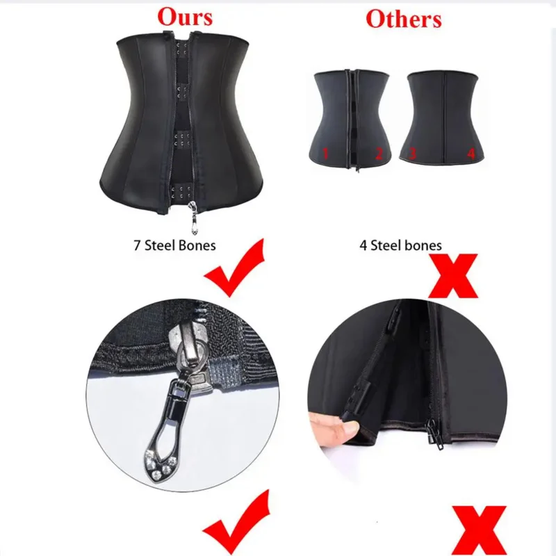 modeling strap Zipper waist trainer corset latex waist cincher underbust body shapewear women slimming sheath belly girdle fajas body shaper,waist trainer,waist corset