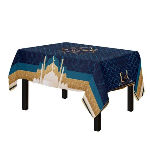 

Eid Mubarak Tablecloth 2022 Ramadan Decoration for Home Islamic Ramadan Kareem Muslim Party Decor Eid Mubarak Gifts Eid Al Adha