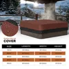 600D Oxford Hot Tub Dust Cover Cap swimming pool Waterproof Anti-UV Outdoor Warm Spa Hotspring Anti-Fall Leaves Snow Dust Cover 1