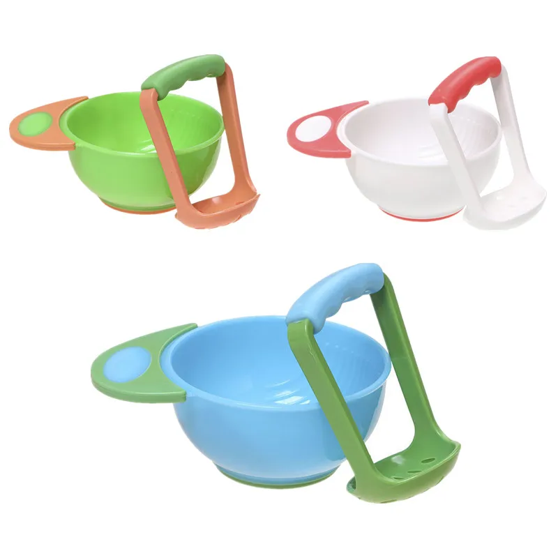 Food Grinding Bowl Baby Food Machine Baby Food Mills Grinding Bowl Fruit Nut Biscuit Food Mills Grinding Feeder Infant Feeding Bowl Dishes Feeder Educational Toys