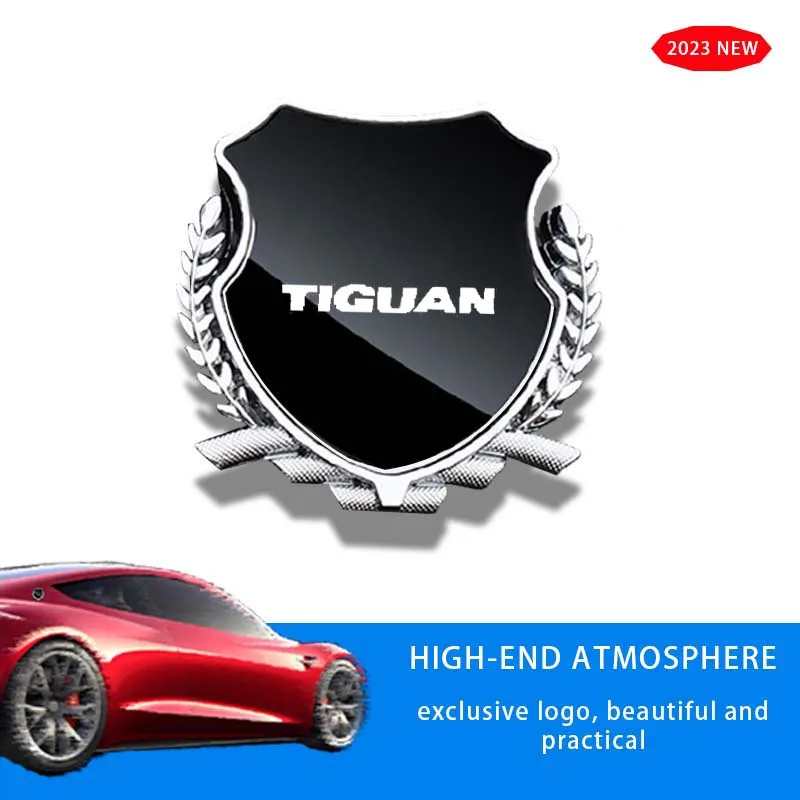 

Car Side Modification Sign Triangular Metal Sticke For VW New Tiguan R MK2 MK3 Auto Solano 2013 2018 2019 2021 Accessories Logo
