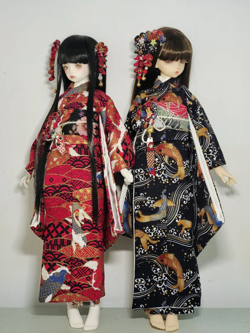 

Blyth 1/6 1/4 1/3 Scale BJD Clothes Ancient Costume Japanese Kimono Outfit For BJD/SD YOSD MSD SD13 Doll Accessories A1300