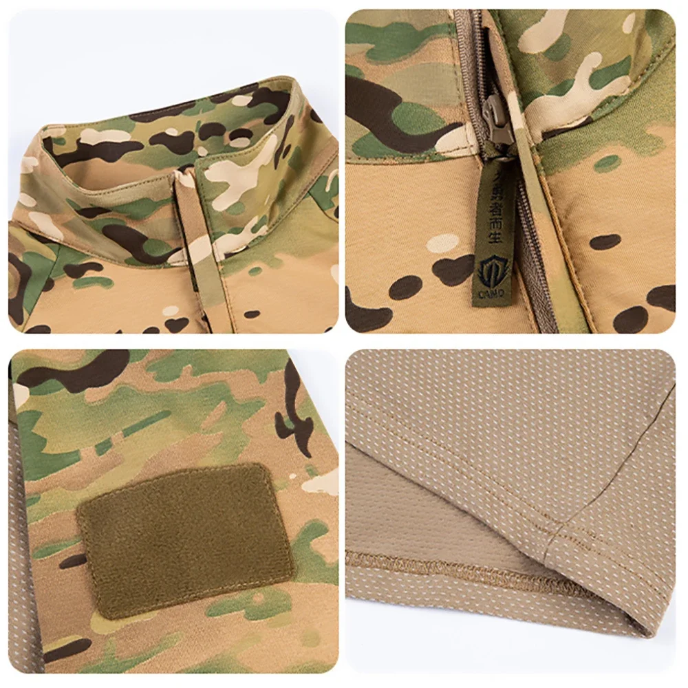 Children's Camo Training Clothes Short Suit Kids Police Cosplay Costume for Kids Boy Girl Outdoor CS Field Camping Military Combat