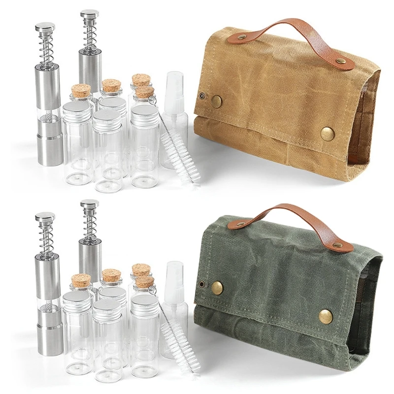 

Spices Bag Spices Jar Storage Bag Seasoning Bottle Holder Mini Condiment Bottles D5QD