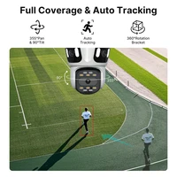 Caméra IP WIFI à trois objectifs et trois écrans, caméra extérieure, suivi automatique, surveillance intelligente, vision nocturne, sécurité, iCsee 4