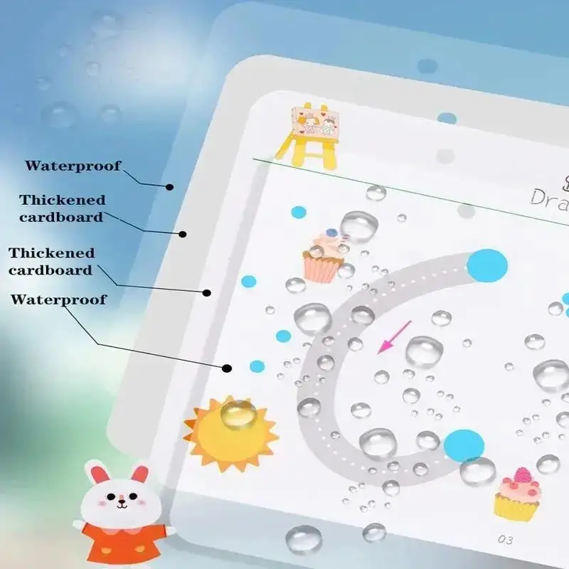 Practice Copybook for Kids - Reusable Tracing and Drawing Erasable Pen Loose Sheets - Early Learning Writing Skills Tool 5