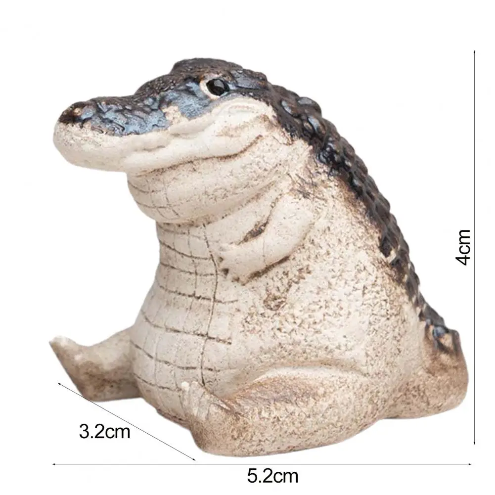 Tea Pet Purple Clay Handmade Crocodile Tea Figurine Household Supply Fine Workmanship Decorative tea pet ornaments