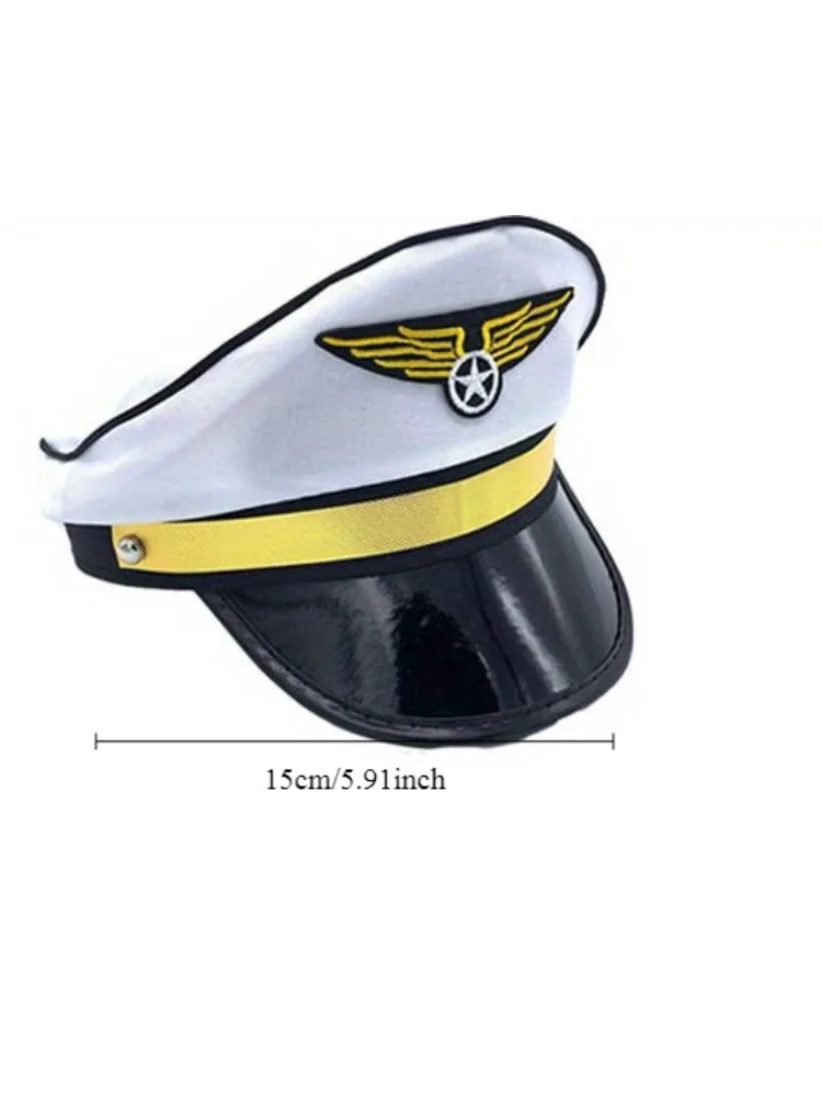 Complete pilot clothing set Party clothing Aviation Pilot Pilot cap epaulette Sunglasses badge Tie accessories