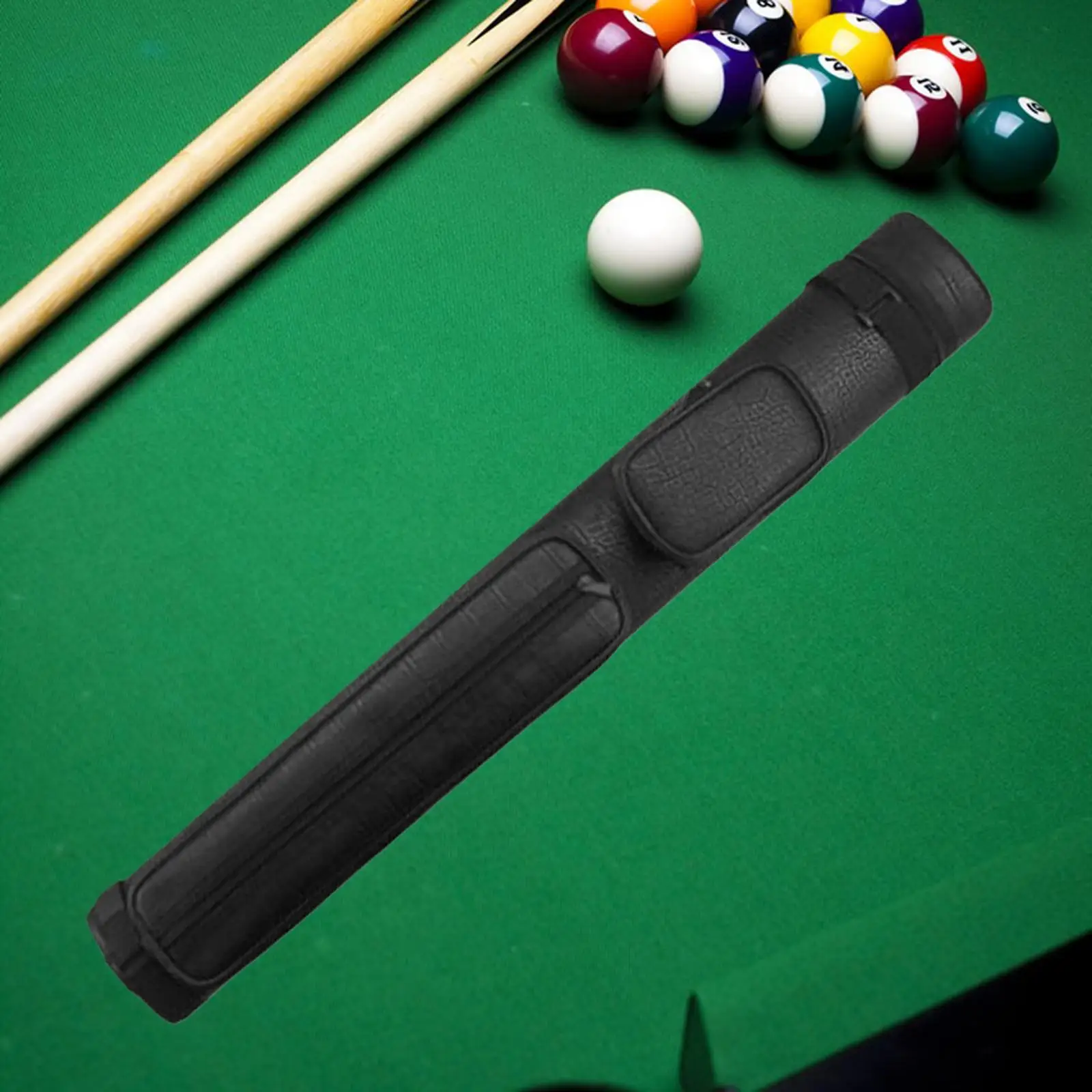 Durable Billiard Pool Bag 4 Holes Carrying Case Accessory Billiard Stick Storage Pu Leather Holder For Billiard Stick Rod