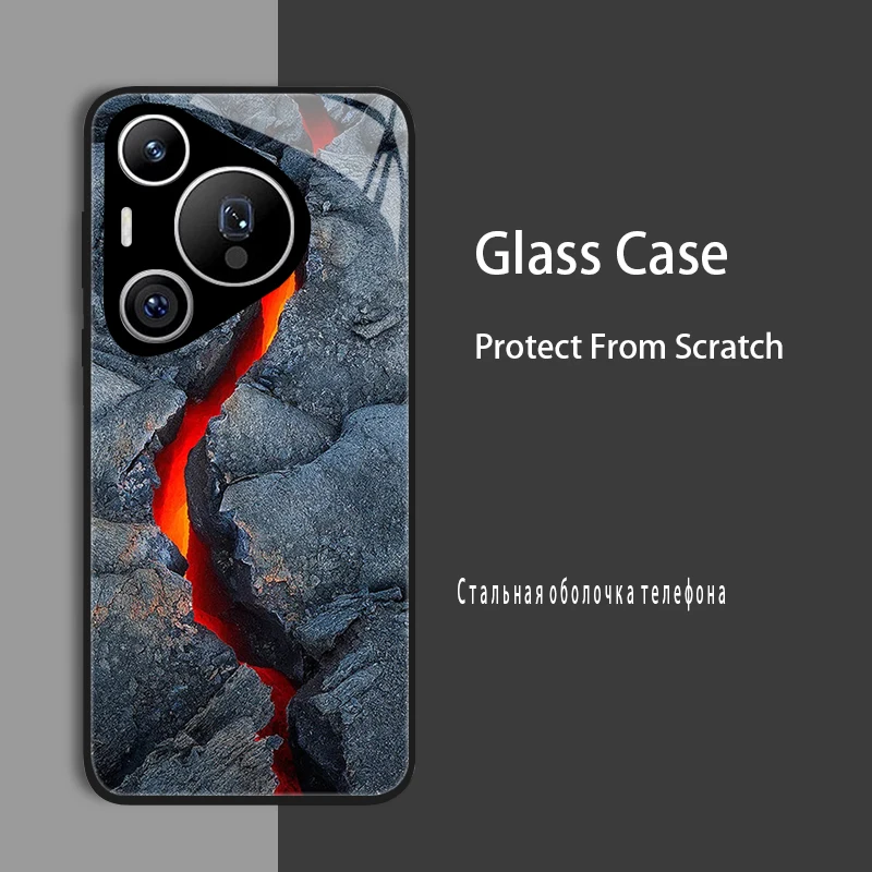 Enhanced Shockproof Tempered Glass Case Cover for Huawei Pura 70 Series