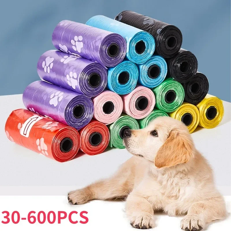 Dog Poop Bags 2-30 Rolls Thick Leak-Proof Dog Poop Bags for Outdoor Walks Pet Biodegradable Trash Bag Degradable Cat Waste Bags Pet Supplies