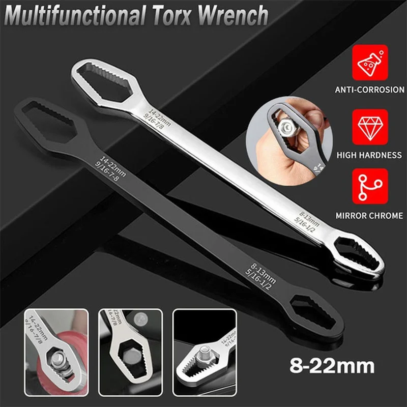 8-22mm Universal Torx Wrench Self-tightening Adjustable Glasses Wrench ...