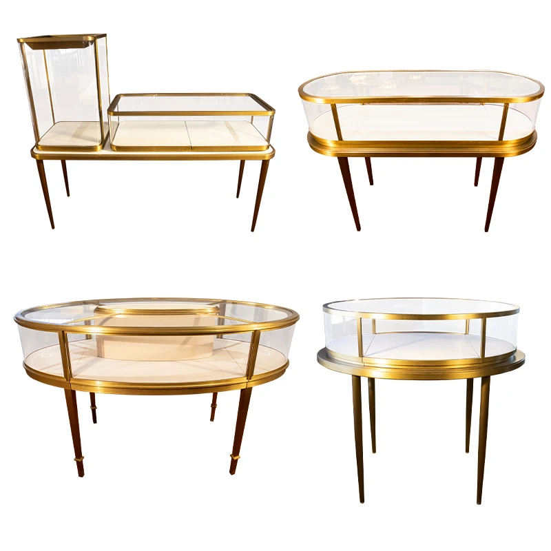 Luxury combination jewelry watch glasses display showcase cosmetic jewelry display cabinet