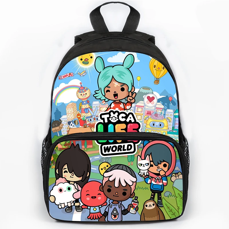Toca Life World Backpacks Children Anime Rucksack Toca Boca Life