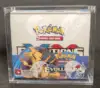 4mm Dustproof Clear Acrylic Cards Display Case Protective Storage Box Collectibles Gift for modern English booster PokemonBox 1