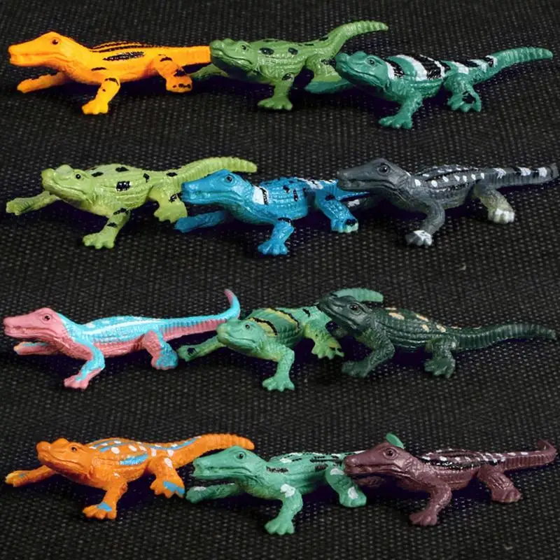 

Crocodile Figurine 12pcs Simulated Crocodile Model Figure Toy Crocodile Figure Ornament Party Favors Supplies Cognitive Toys