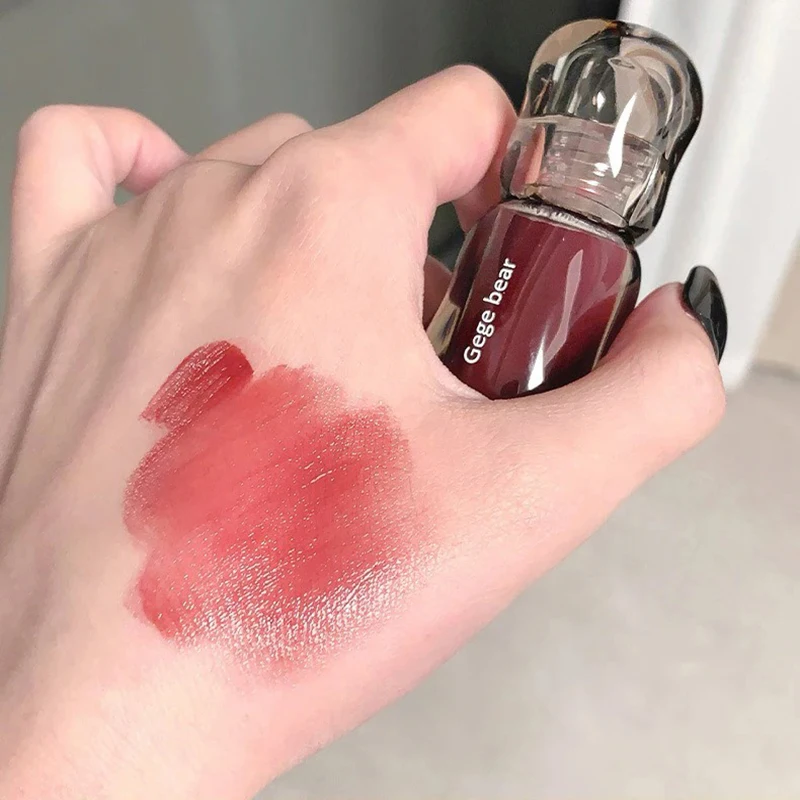 GegeBear Crystal Clear Lipgloss Hydrating Water Liquid Lipstick Light Lip Tint Plumping Non-stick Cup Lips Makeup Women Cosmetic