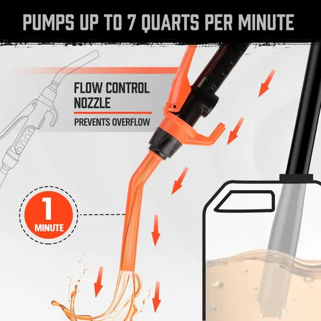 Pompa Elettrica Portatile Per Liquidi - Trasferimento Acqua, Carburante, Olio Con Batteria - Foto 5