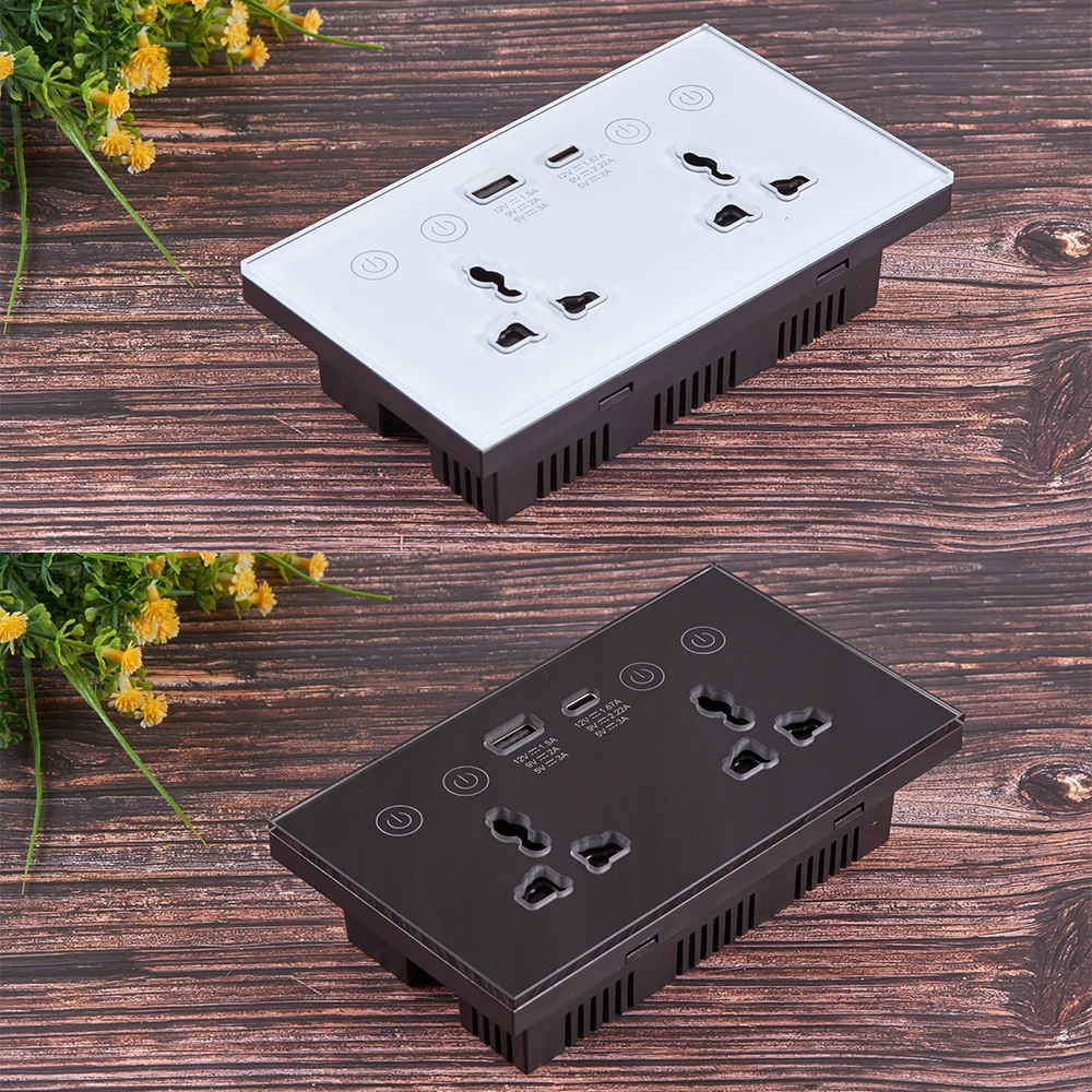 eletrica universal tomada com usb interruptor de 02