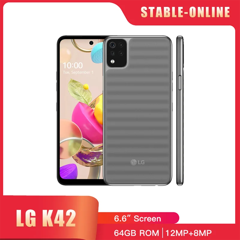 

Оригинальный разблокированный телефон LG K42, ЖК-дисплей 6,6 дюйма, четырехъядерная камера 13 МП, 3 ГБ + 64 ГБ, сотовый телефон с восьмиядерным процессором, Android, 4G, LTE смартфон