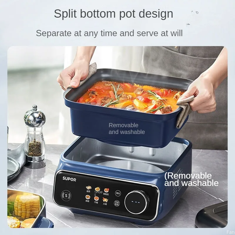 16L Electric Steamer NTC Connection 24 Hours Reservation Multi-functional Household Steaming and Stewing All-in-one Electric Pot 5