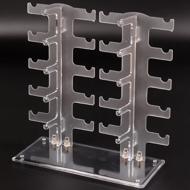 10 Paar klare Acryl-Sonnenbrillen-Display, Brillenrahmen, Rack, Display-Organizer, Show-Halter