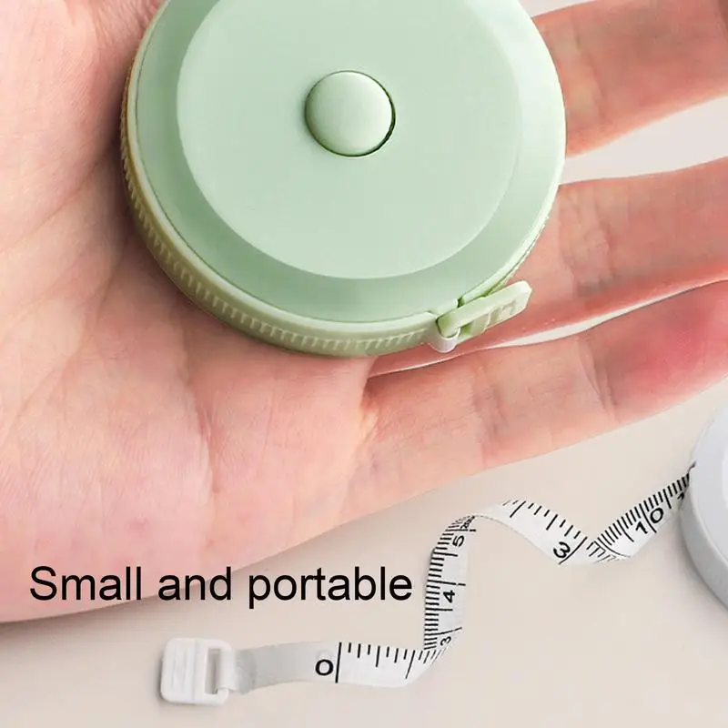 Portable Retractable Tape 200cm mini Measure for Body Fabric Sewing Tailor Cloth Measure Waist tape measure measuring tape measuring ruler