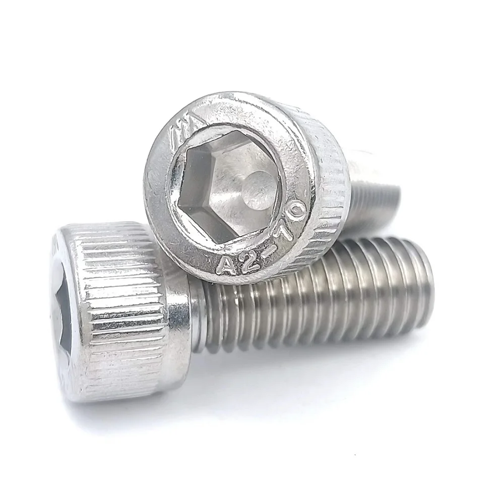 5-50 個 DIN912 M1.6 M2 M2.5 M3 M4 M5 M6 M8 304 A2 ステンレス