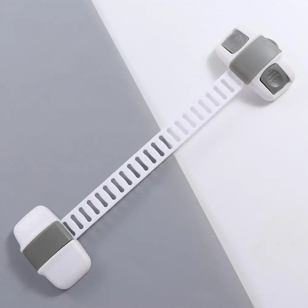 Plastic Child Safety Lock 20cm Multi-Function Drawer Locks Anti-Pinch Anti-Clamp Refrigerator Safety Buckle Child Protection