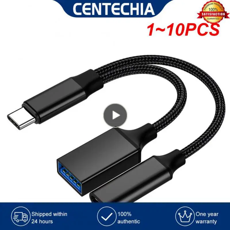 

1 ~ 10 шт. C OTG кабель адаптер для телефона 2 в 1 Тип C штекер на USB C гнездо зарядный порт с USB разъемом разветвитель адаптер для