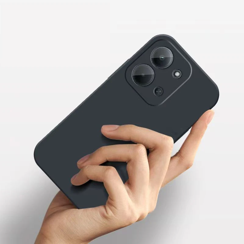 Square Liquid Silicone Protective Phone Case Cover