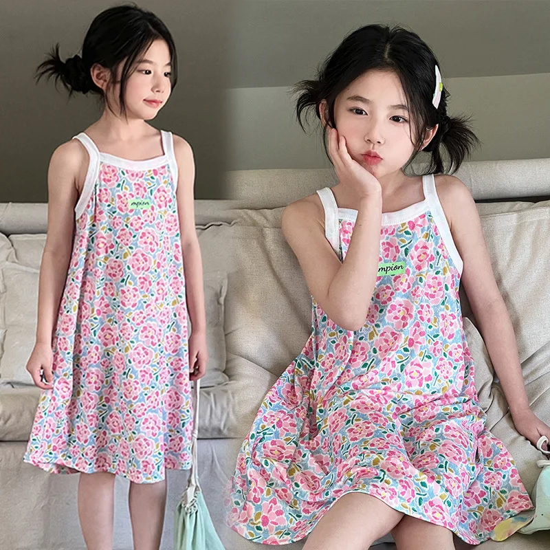 

Летнее платье принцессы для девочек, детская одежда без рукавов, детское платье на день рождения, Детский сарафан, милые праздничные костюмы в виде вишни
