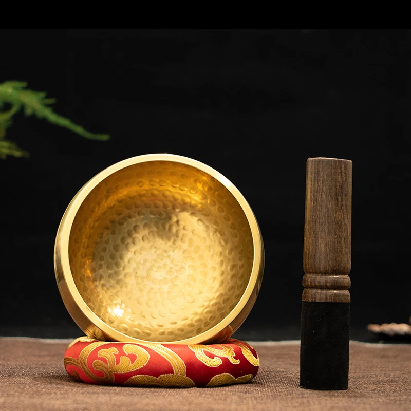 Nepal Tibet Buddha Sound Bowl Yoga Meditation Chanting Singing Brass Chime Handicraft Music Therapy Tibetan Chakra Healing 3