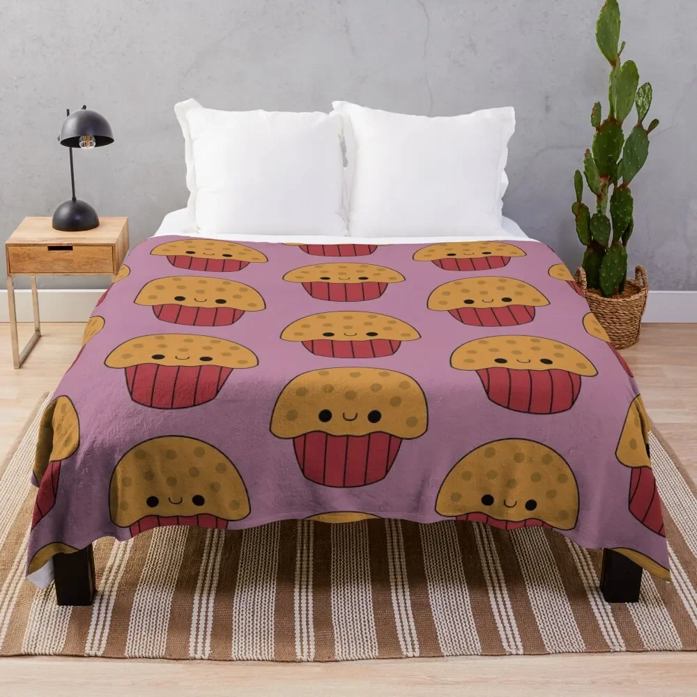 

Cute Muffin - Kawaii Muffin Throw Blanket Beautifuls Weighted Blankets