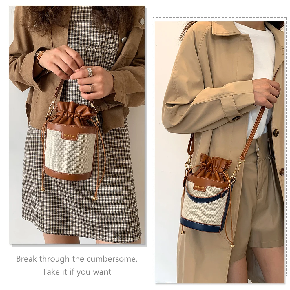 Borsa a secchiello vintage patchwork donna mini tracolla ecopelle_voghion.com