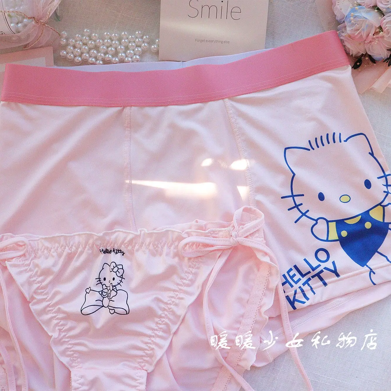 

2 шт., женские боксеры с рисунком Hello Kitty