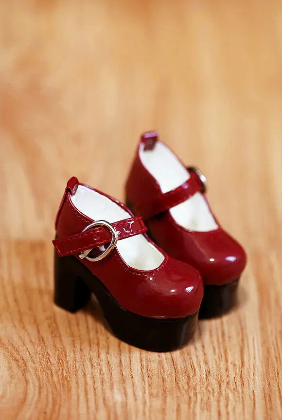 

Mini Collection MSD 1/3 BJD Obitsu Doll Red Princess HighHeels Shoes toy