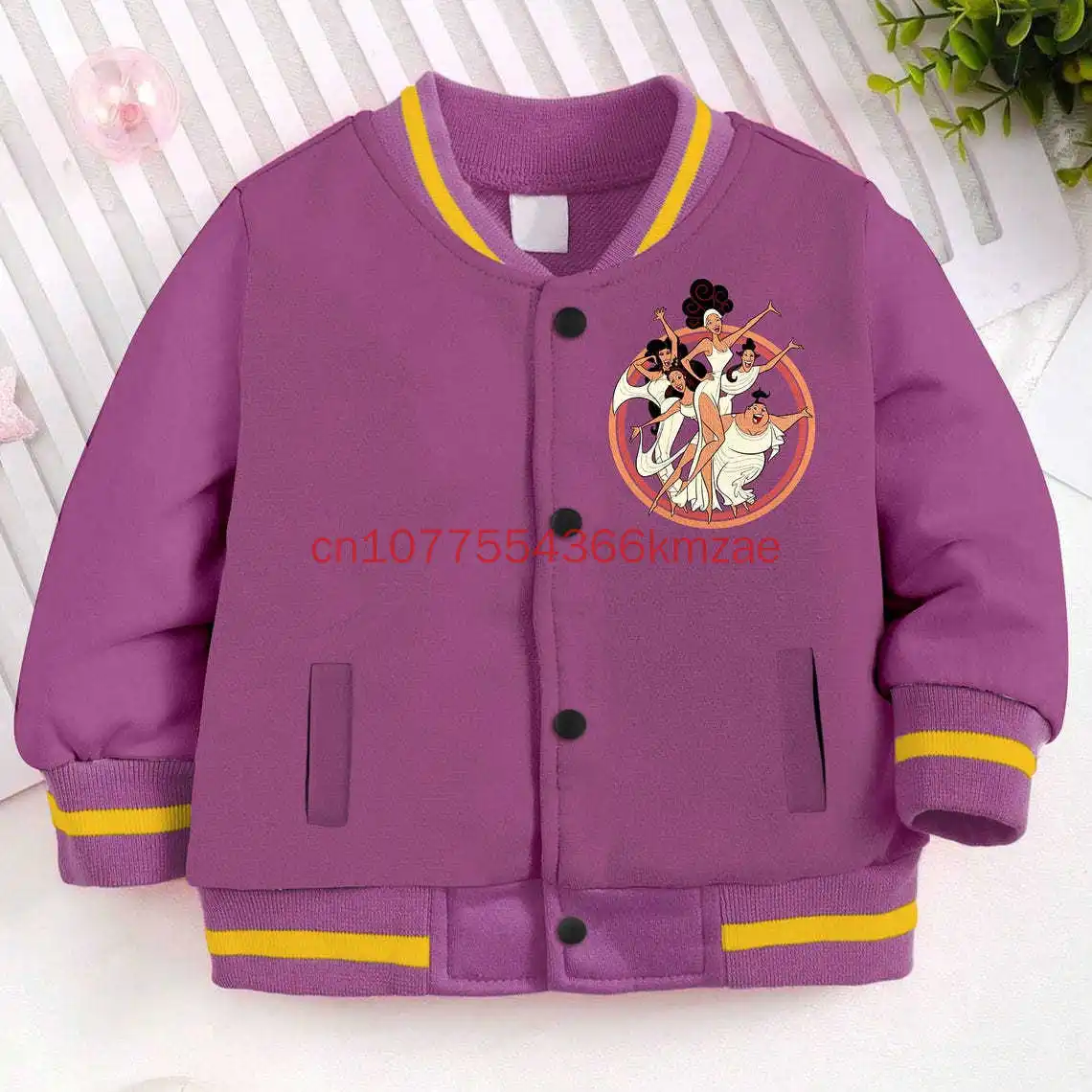 Disney Hercules Her Hero Baseball Jacket 3d Print Kids and Youth Coat Cartoon Streetwear Harajuku Bomber College Jacket